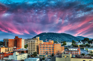 Sunset Twilight Crown Roanoke Star Mill Mountain By Terry Aldhizer
